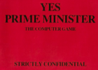 Yes Prime Minister: The Computer Game